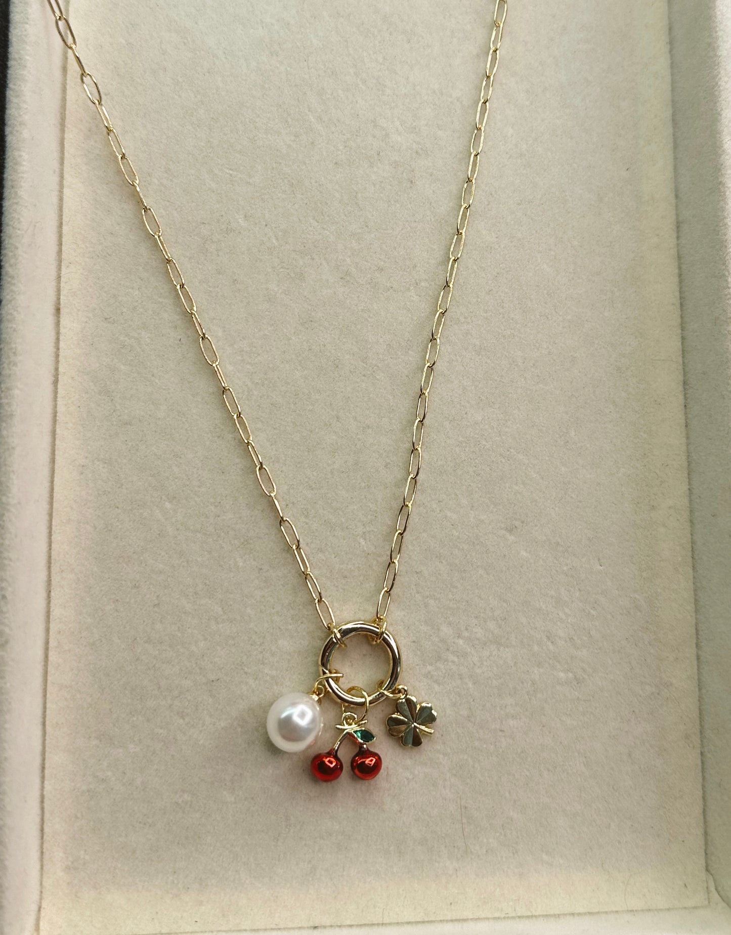 custom charm ring necklace