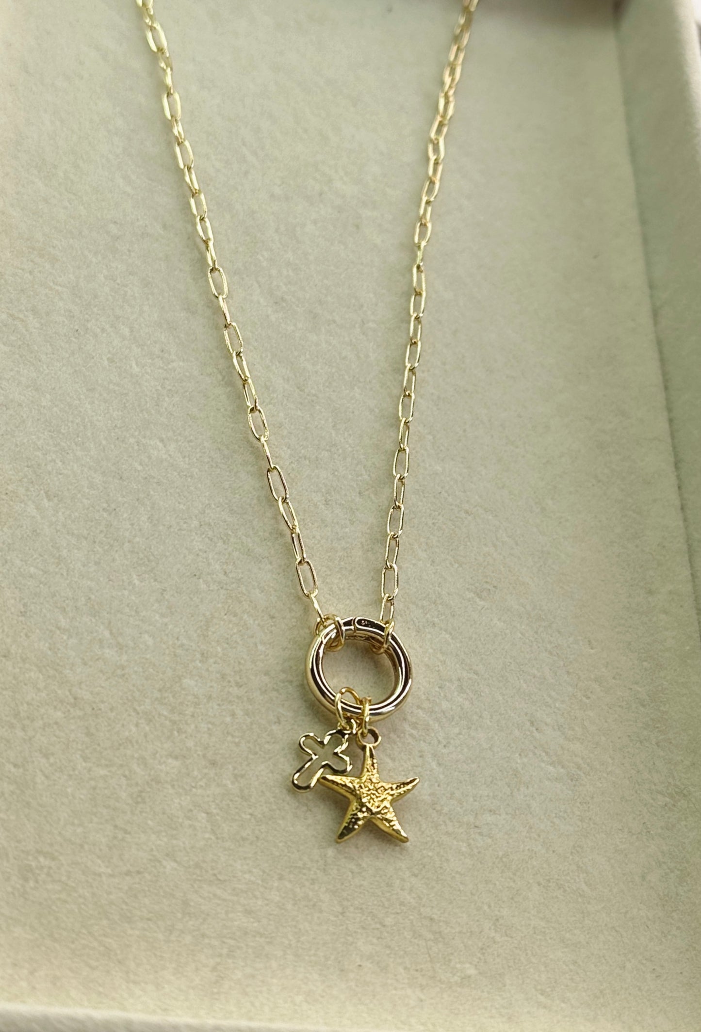 custom charm ring necklace