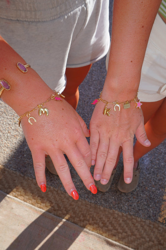 Custom Paperclip Charm Bracelet