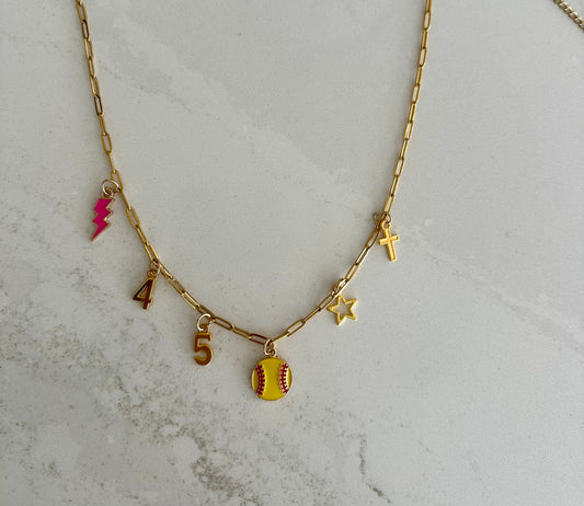 softball necklace